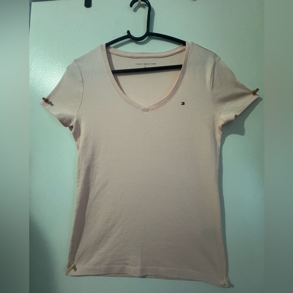 Tommy Hilfiger Tan Fitted Short Sleeve Tee